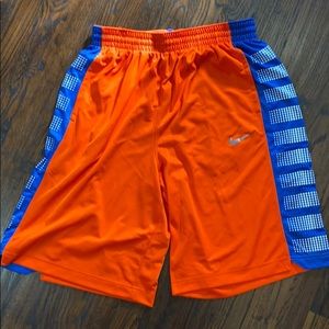 NIKE Orange/Blue DriFit Shorts XL